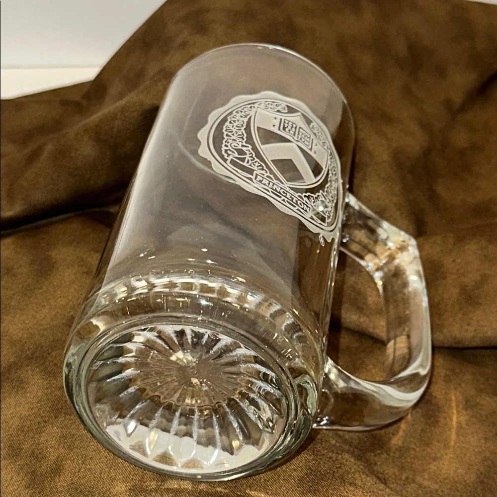 Princeton University glass beer mug featuring the official university seal - Picture 2 of 2